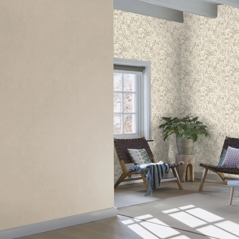 Unitapete, Vliestapete Paraiso braun 