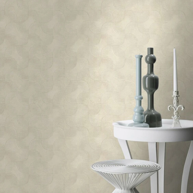 Mustertapete, Vliestapete Sky Lounge beige-champagner 