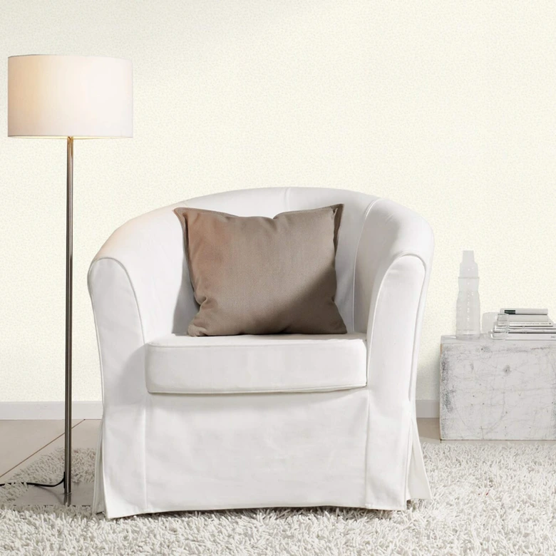 Rasch papier peint intissé, papier peint uni Sophia blanc crème 
