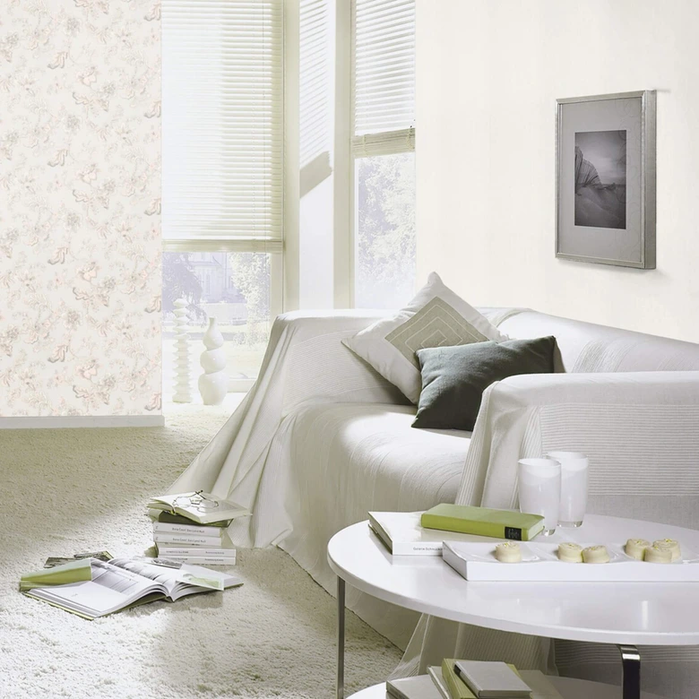 Rasch Vliestapete, Unitapete Sophia offwhite 