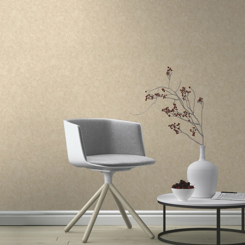 Rasch Vliestapete, Unitapete Welcome Home beigebraun 