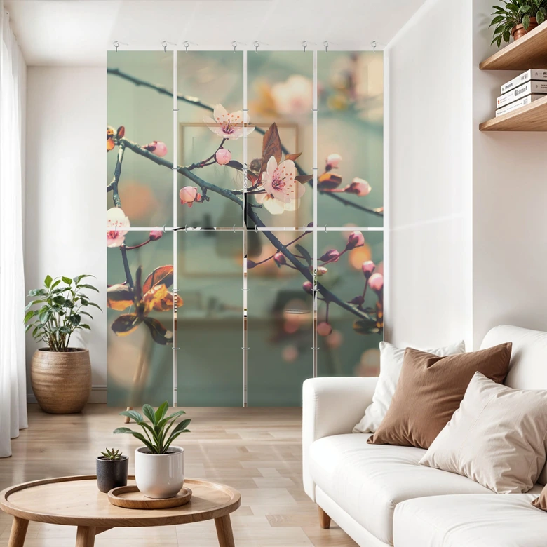 Separador de ambientes, biombo, mosquitera colgante Despertar de la primavera 