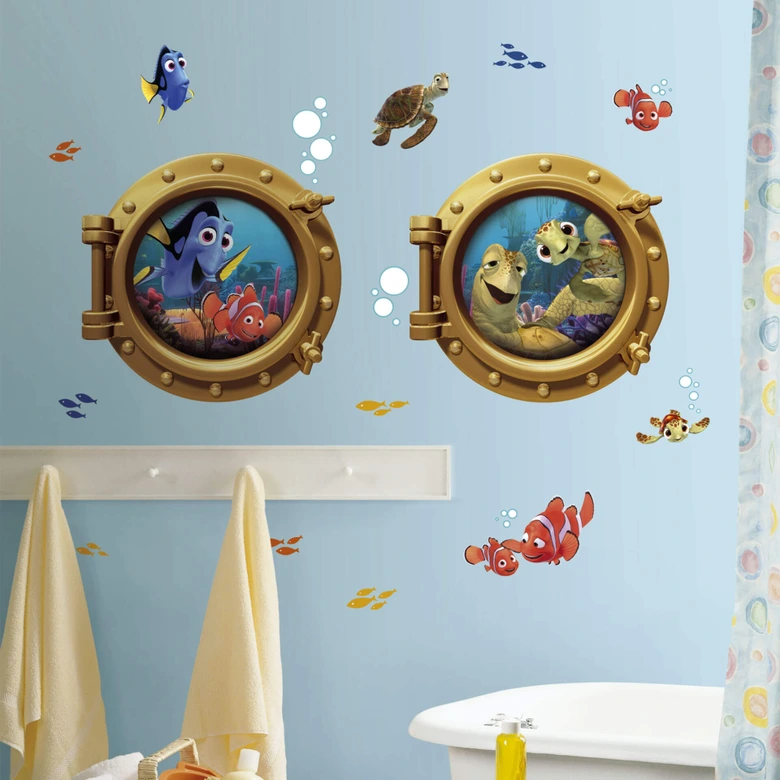 Sticker mural - Disney trouve Nemo - Maxi set hublot 