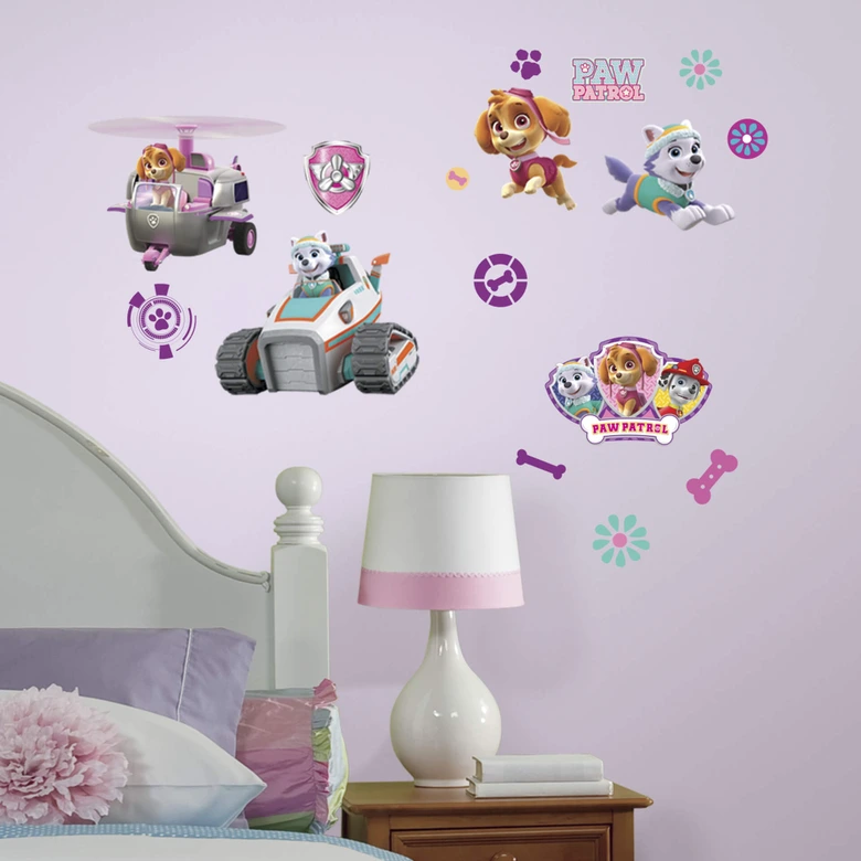 Wandsticker Paw Patrol - Girl Pups 