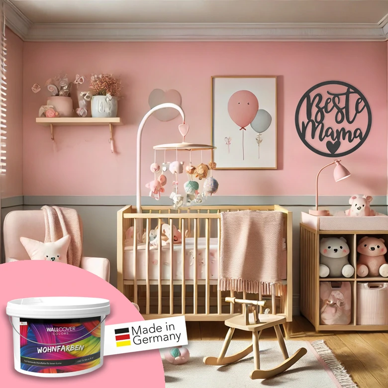 Rosa Wandfarbe matt | Innenfarbe in Top-Qualität | beruhigende und einladende Atmosphäre 