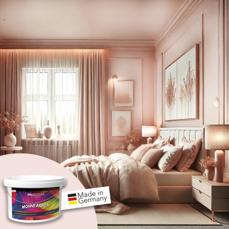 Rosa Wandfarbe matt | Innenfarbe in Top-Qualität | beruhigende und einladende Atmosphäre 