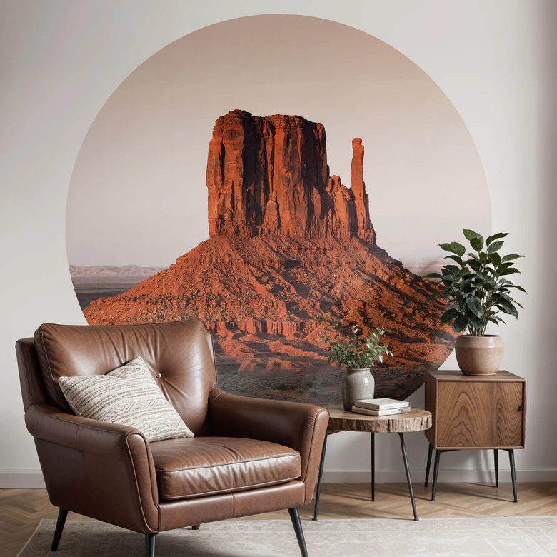 Fototapete Felsformation in Monument Valley - Hugonnard - Rund - Selbstklebend/Vlies 