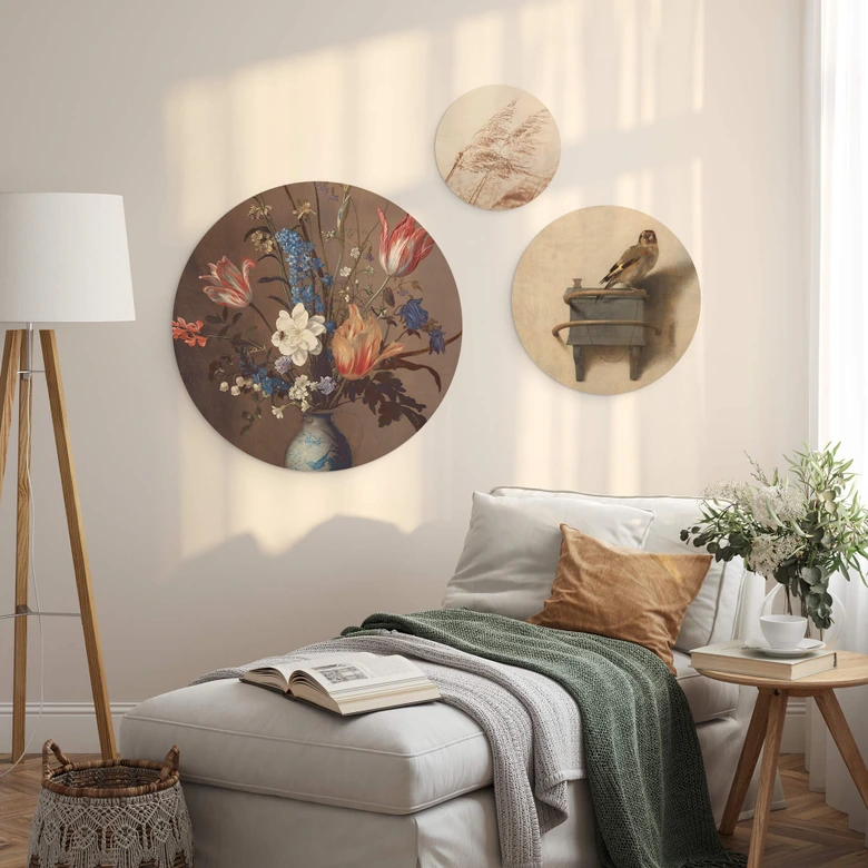Holzbild Naturverbunden Set - Rund (3-teilig) 