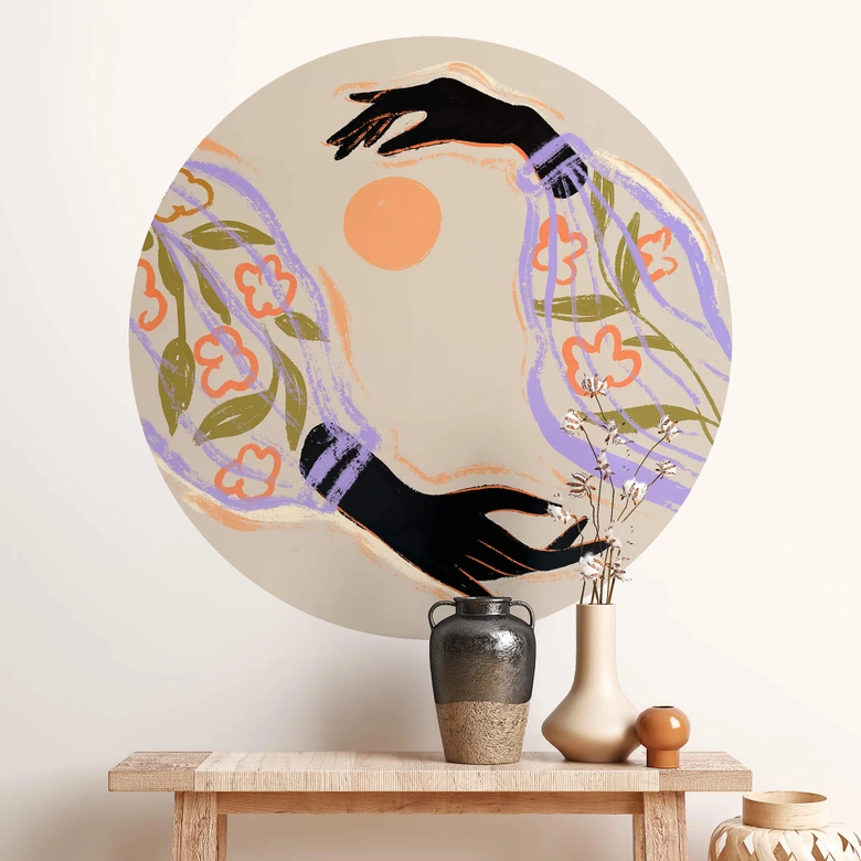 Wall Sticker Arty Guava - Hugging the Sun 