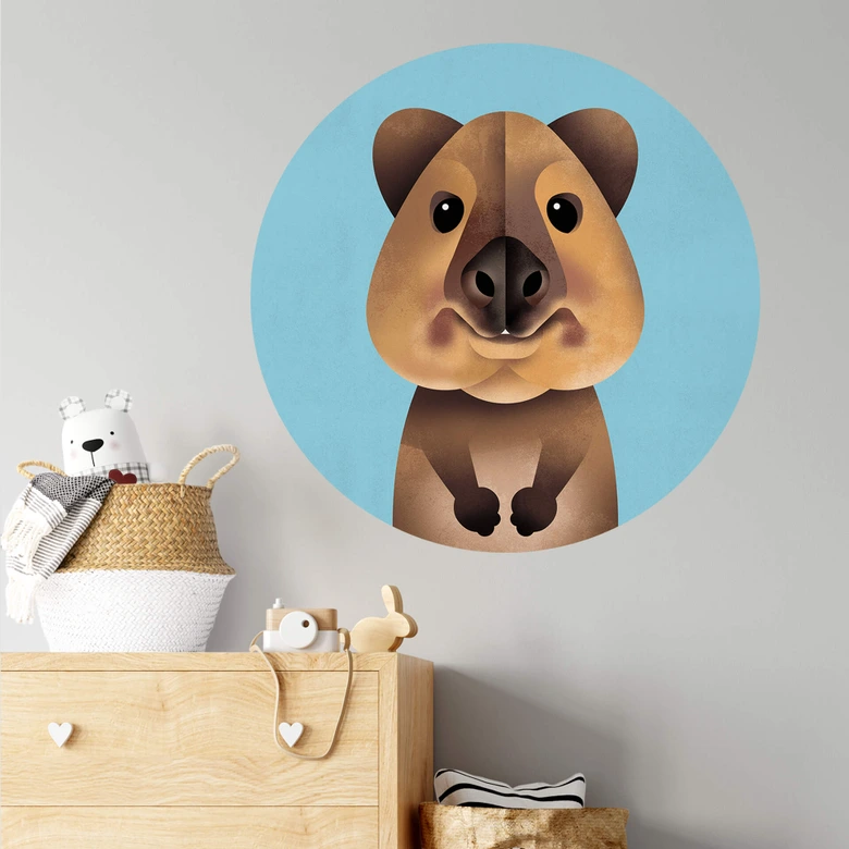 Wall Sticker Braun - Quokka 