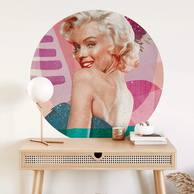 Wandtattoo Demir - Marilyn is back - Rund 