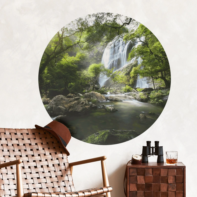 Wall Sticker Vandfald i skoven 