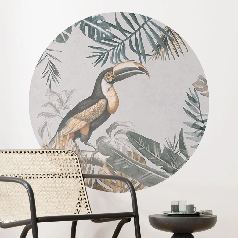 Sticker Mural Forêt tropicale avec toucan - Haase 