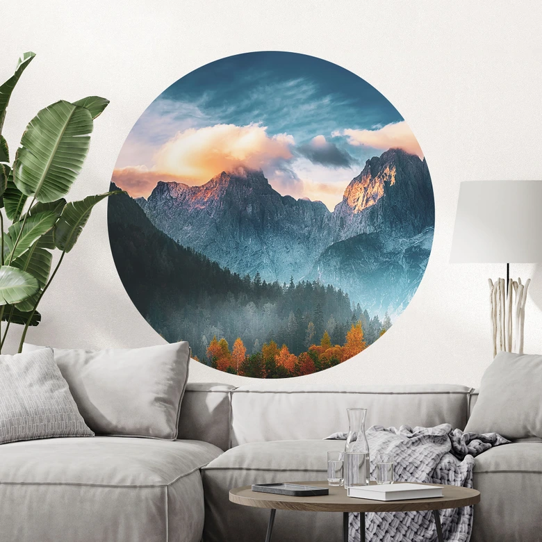 Sticker Mural Paysage automnal au sommet du Triglav dans les Alpes Juliennes 