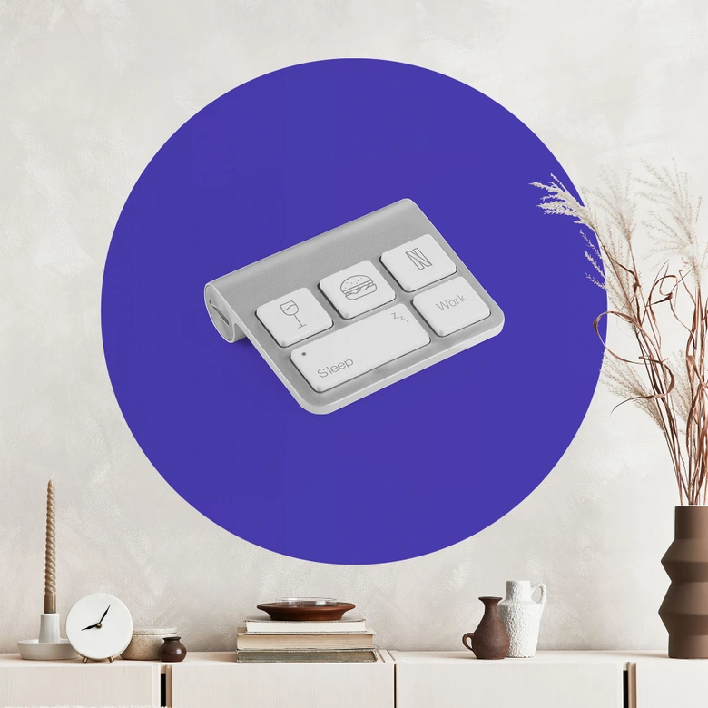 Vinilo decorativo Teclado de la vida - Pozdniakov - Redondo 