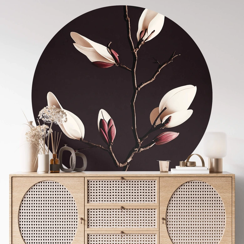 Sticker Mural Treechild - Magnolia Blossoms 