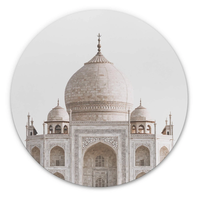 Alu-Dibond Annie - Taj Mahal - Rund 