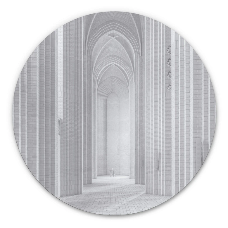 Alu-Dibond Fleckenstein - Grundtvigskirche - Rund 