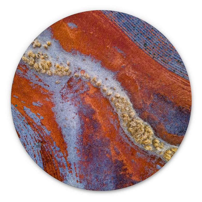 Alu-Dibond McConaghy - Geheimnisvolle Landschaft - Rund 
