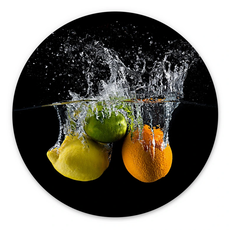 Wandcirkel Mogyorosi - Splashing Fruit 
