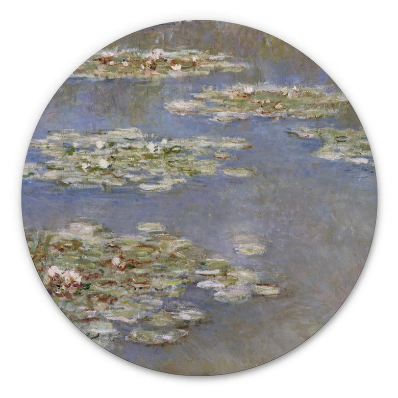 Alu-Dibond Monet - Seerosen 1905 - Rund 