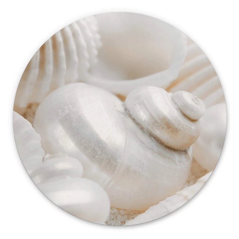 Wandbild Perlmuttglanz - Alu-Dibond Rund 