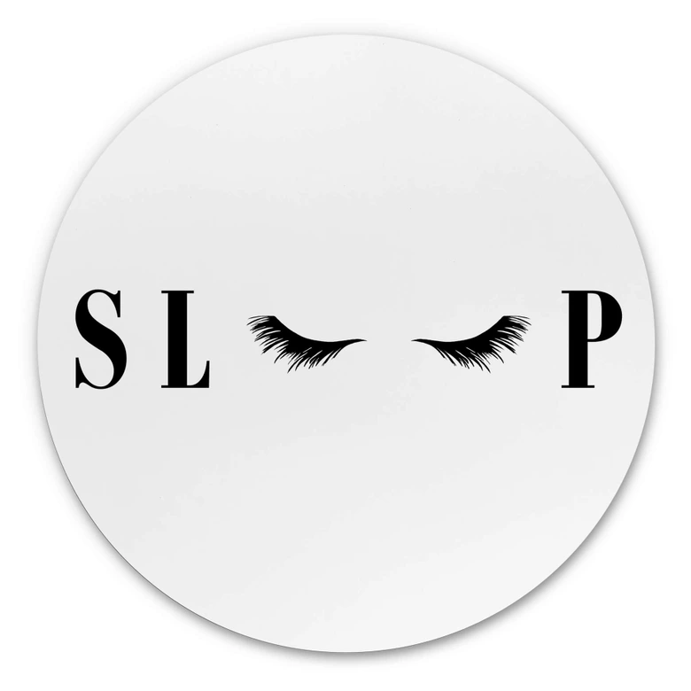Alu-Dibond Sleep - Rund 