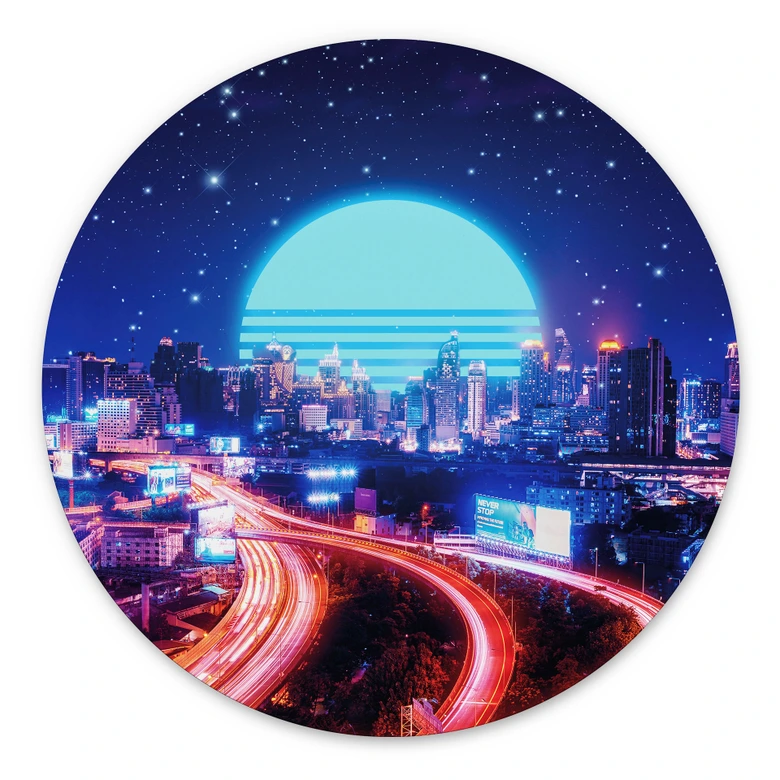 Dibond Wanddecoratie Cyberstad Bangkok - Takkar 