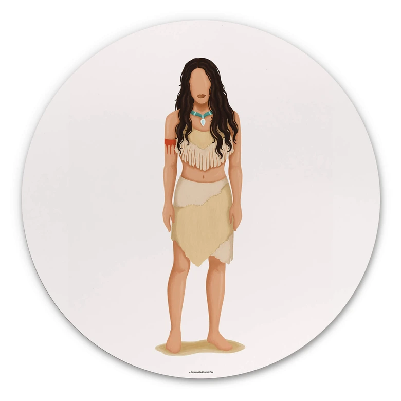Alu-Dibond Wall Circle Tohmé - Pocahontas 