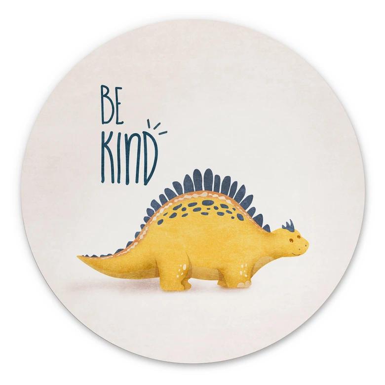 Vægcirkel Dino Be Kind - Stegosaurus - Tunaboylu 