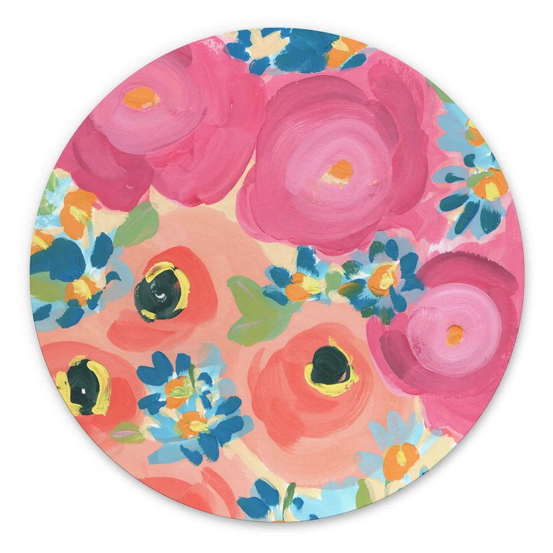 Wandcirkel Zwara - Bright Flowers 