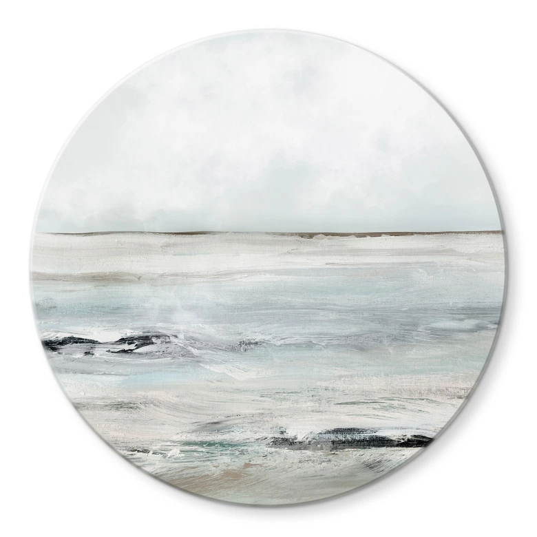 Tableau sur verre Vagues à Sandy Bay - Hobday 
