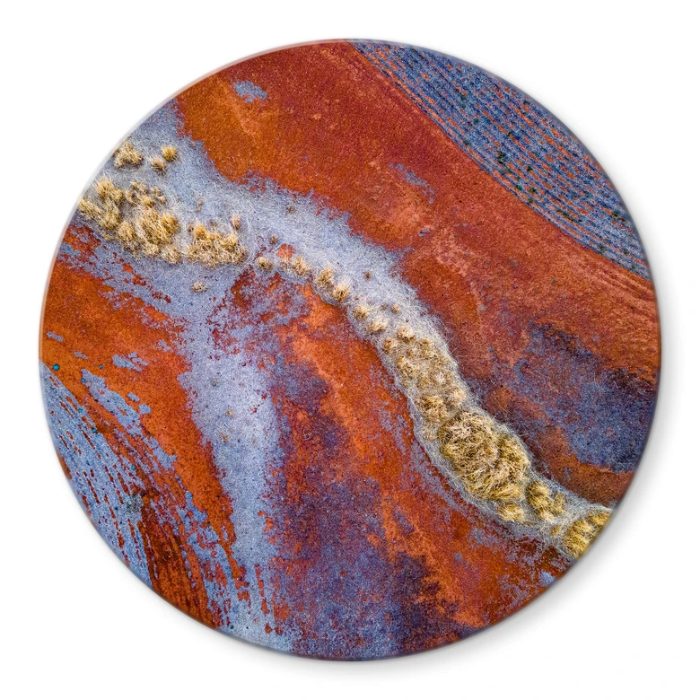 Glasbild McConaghy - Geheimnisvolle Landschaft - Rund 
