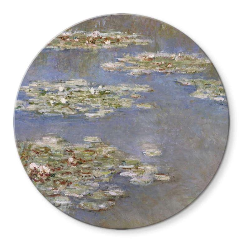 Glasbild Monet - Seerosen 1905 - Rund 