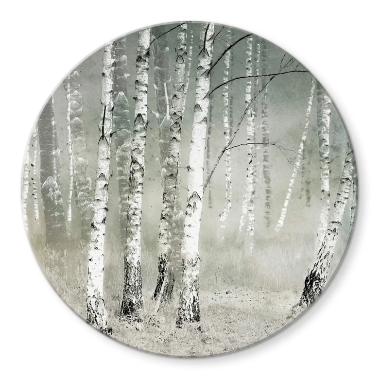Tableau sur verre Talen - Repos matinal - Rond 