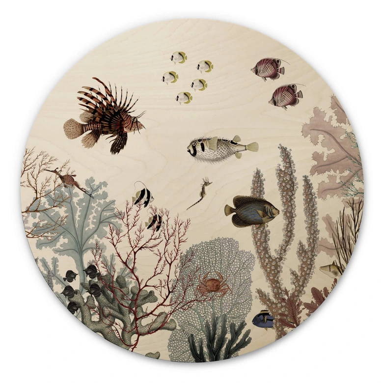 Wandcirkel Hout Sir Edward - Roaring Reef 