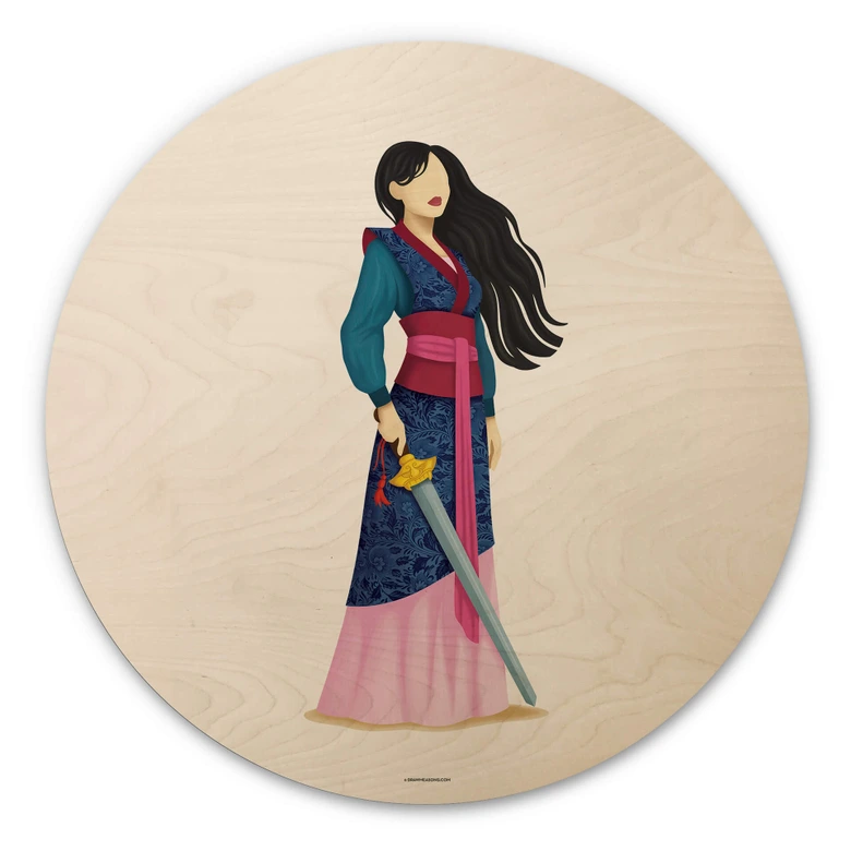 Holzbild Tohmé - Mulan 