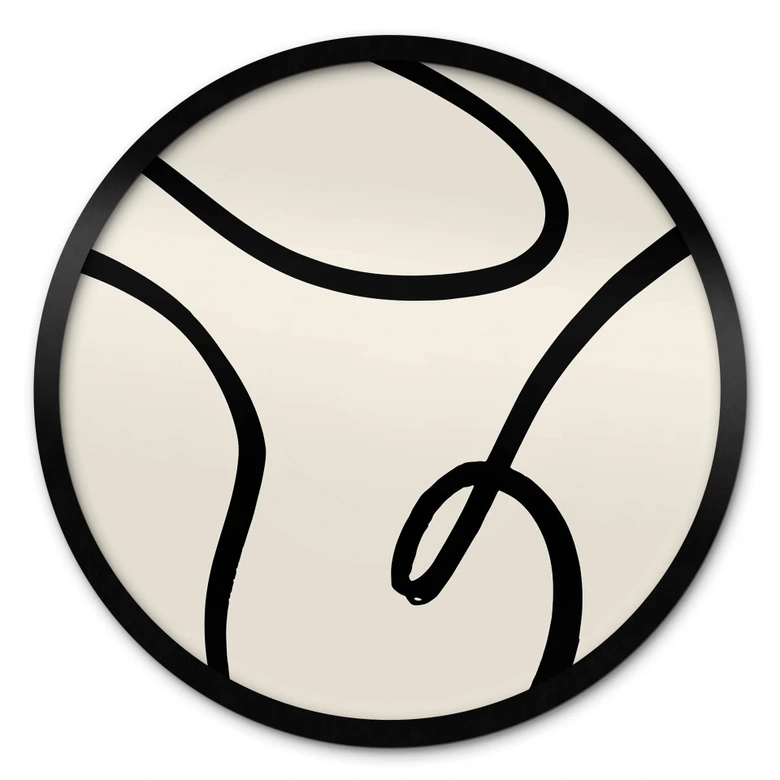 Poster rond 1X Studio - Curvy Abstraction 