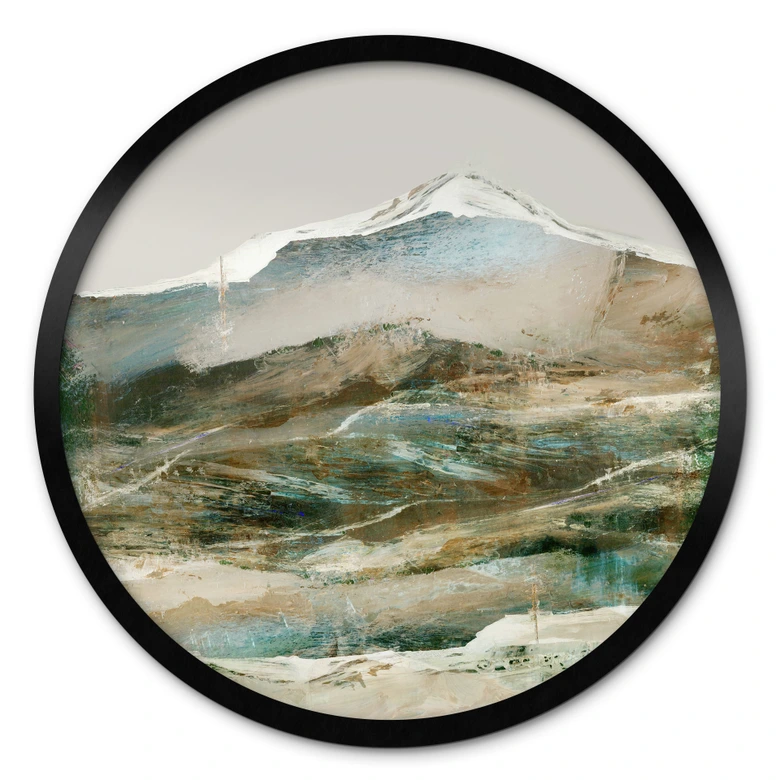 Poster Berge Abstrakt - Hobday - Rund 