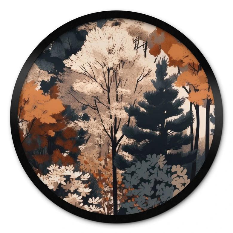 Poster Colourful autumn forest - Jaszke 