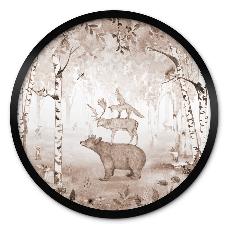 Póster Kikki Belle - El Rey Oso - Redondo 