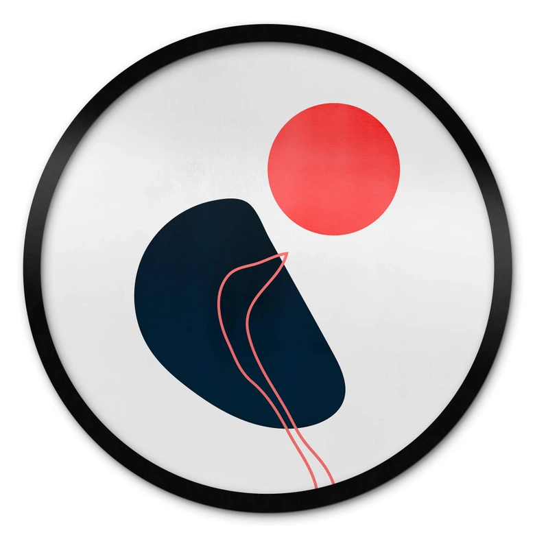 Plakat Cubistika - Abstrakcja - Okrągły 