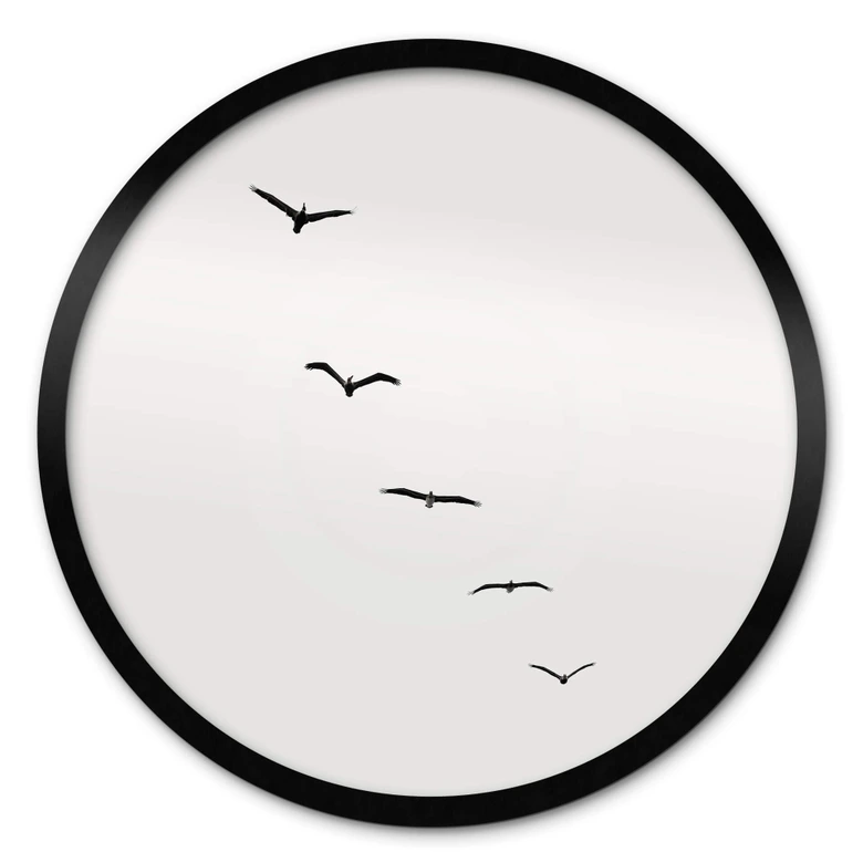 Póster Kubistika - Alto en el cielo - Redondo 