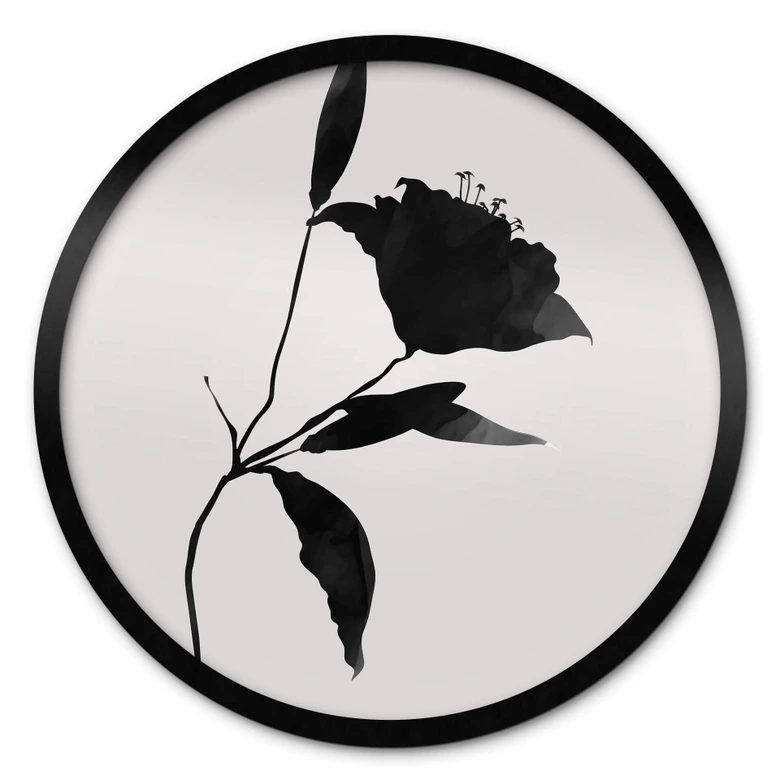 Poster Kubistika - Nero - Rund 