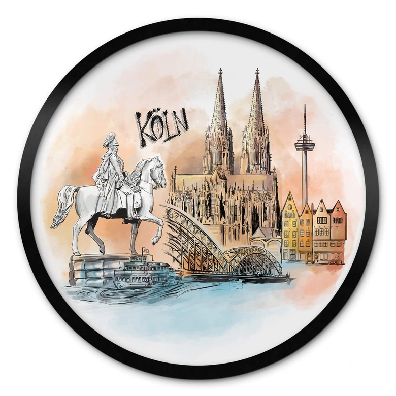 Poster Köln - Rund - Love your City 