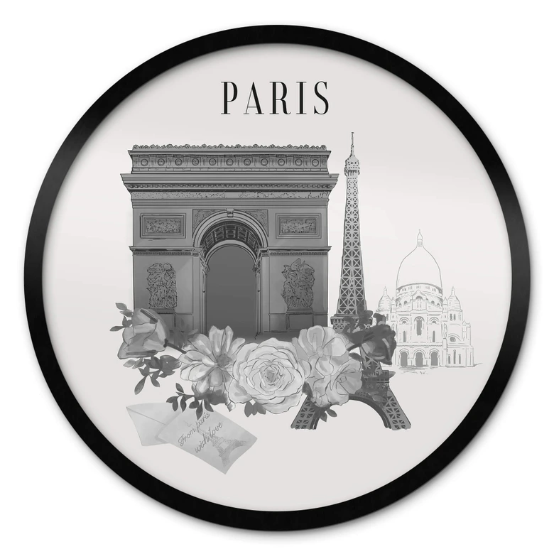 Poster rond Love your City Paris 