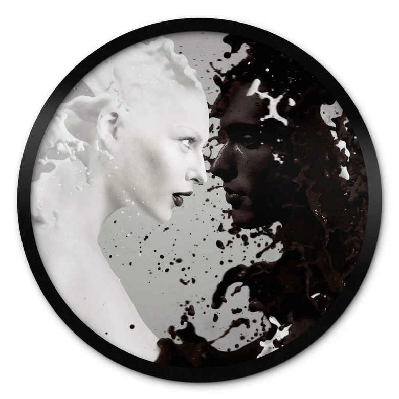 Poster Milk & Coffee - Rund 