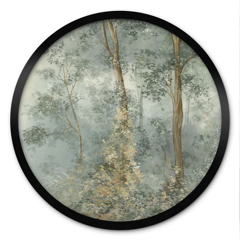 Poster Verwunschener Wald - Ms Tiff - Rund 
