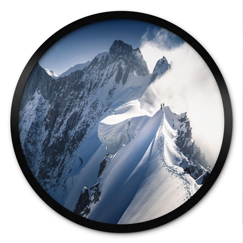 Poster Top van de Mont Blanc - Nienartowicz - Rond 