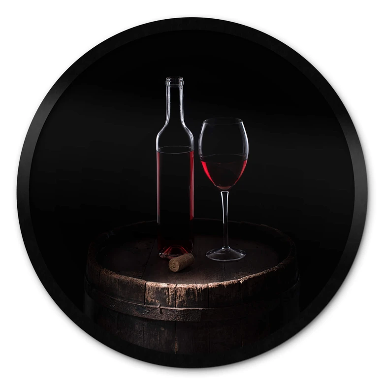 Poster Perfoncio - Rotwein für Genießer - Rund 